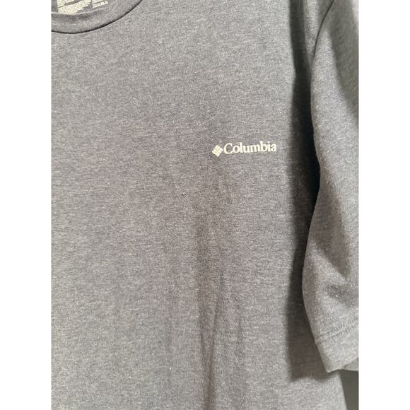 Men's Columbia Extra Large Dusty Blue Cotton T-shirt - Picture 2 of 4